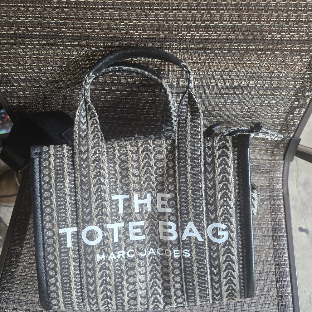 Marc Jacobs Mini Jacquard Tote Bag – Beige Multi